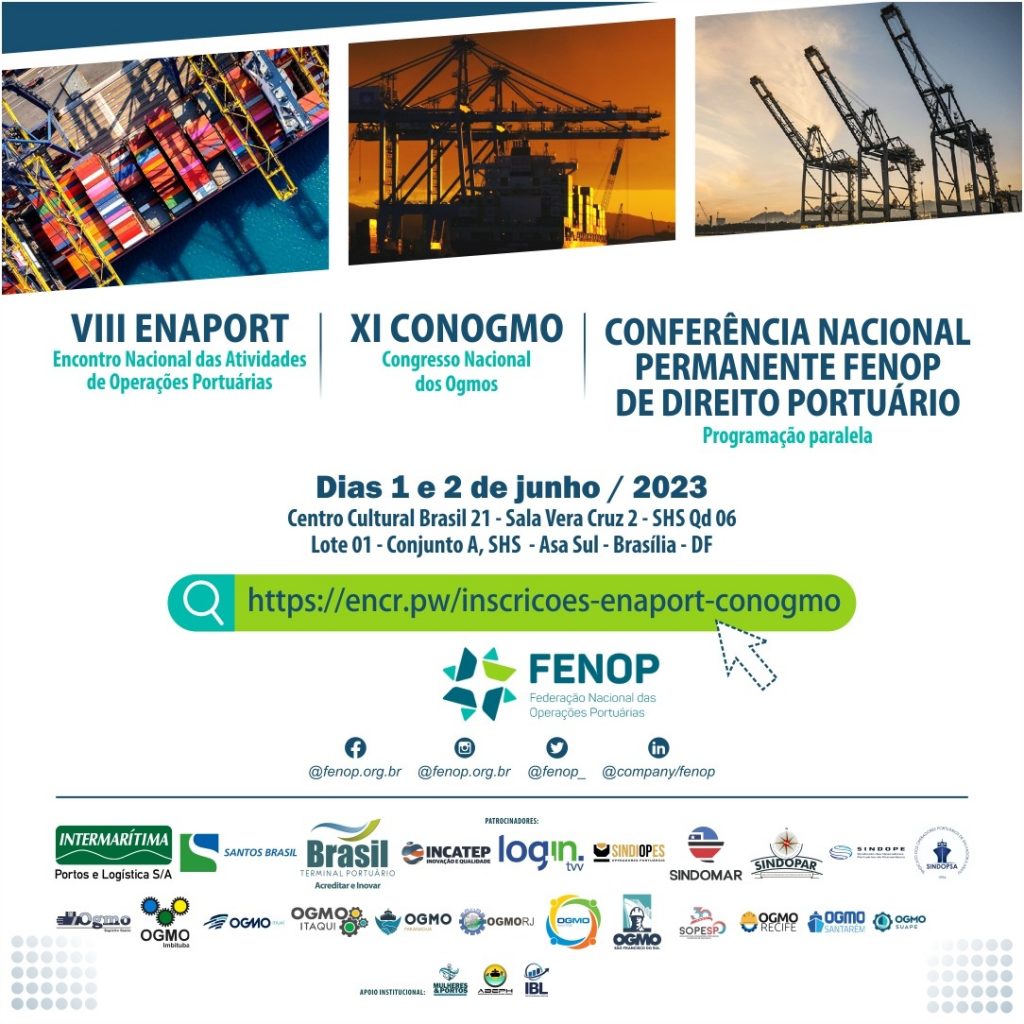 Leia mais sobre o artigo FENOP abre inscrições para VIII ENAPORT E XI CONOGMO 2023